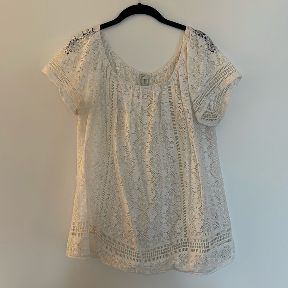 Joie Lace Babydoll Top